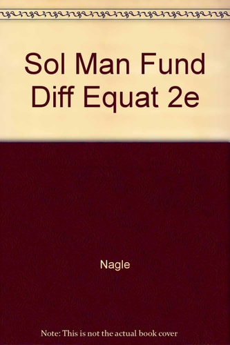 Fundamentals of Differential Equations