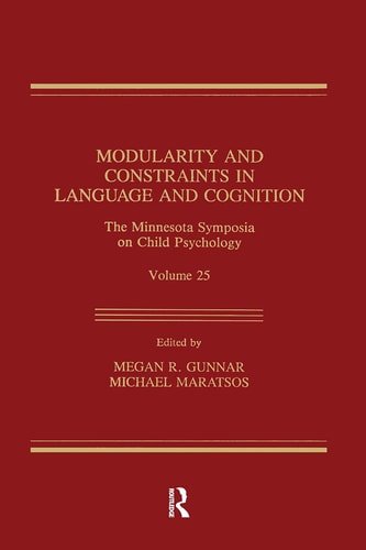 Modularity and Constraints in Language and Cognition