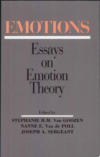 Emotions Essays on Emotion Theory