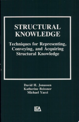 Structural Knowledge Techniques for Representing, Conveying, and Acquiring Structural Knowledge