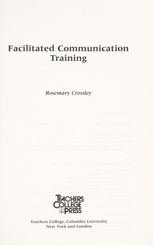 Facilitated Communication Training