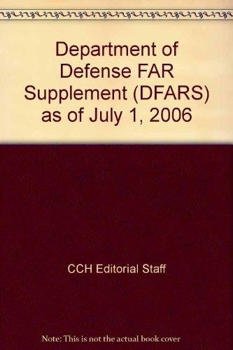Department of Defense FAR Supplement as of July 1 2006