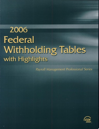 Federal Withholding Tables with Highlights