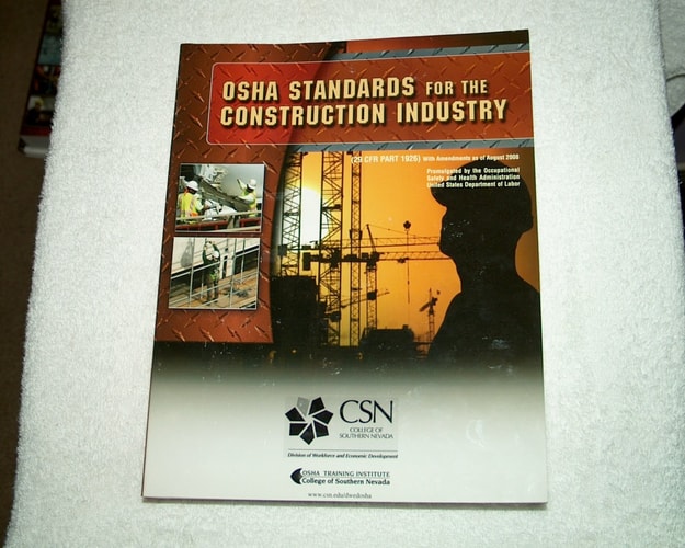 OSHA Standards for the Construction Industry 2008