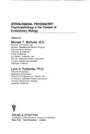 Ethological psychiatry: Psychopathology in the context of evolutionary biology (Seminars in psychiatry)