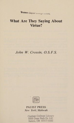 What are They Saying about Virtue?