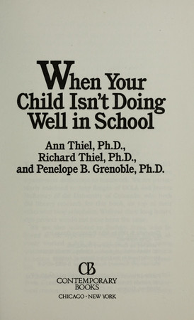 When your child isn't doing well in school