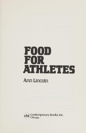 Food for athletes