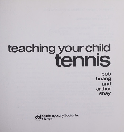Teaching your child tennis
