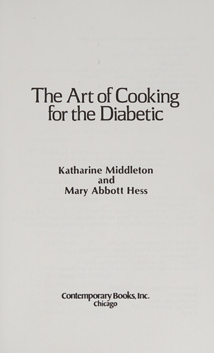 The art of cooking for the diabetic