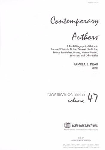 Contemporary Authors New Revision