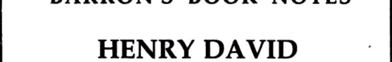 Henry David Thoreau's Walden (Barron's Book Notes)