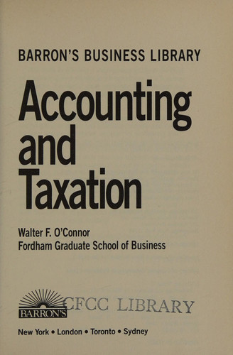 Accounting and Taxation