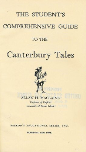 Student's Comprehensive Guide to Chaucer Canterbury Tales