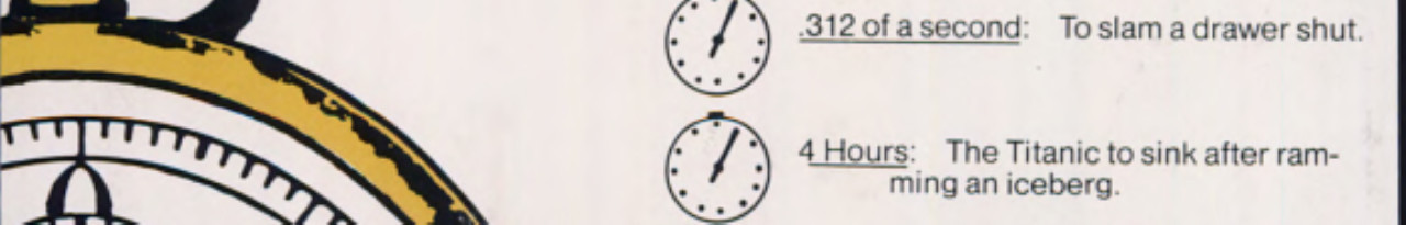 Durations The Encyclopedia of how Long Things Take