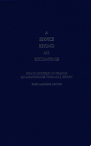 A Service Beyond All Recompense