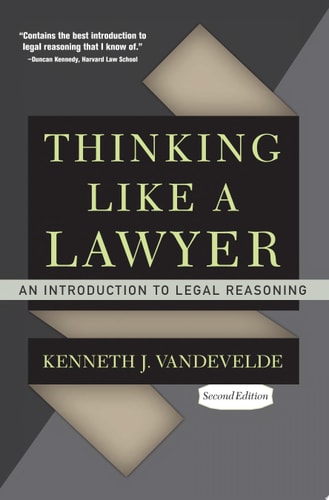 Thinking Like a Lawyer An Introduction to Legal Reasoning