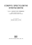 Corpus Speculorum Etruscorum: Boston and Cambridge