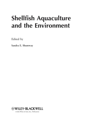 Shellfish Aquaculture and the Environment