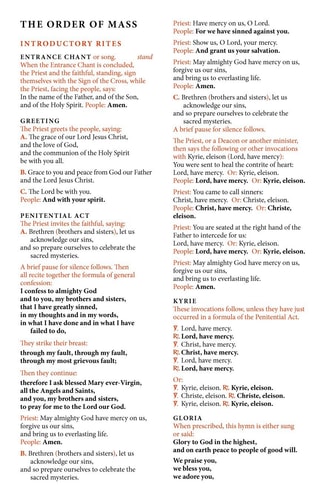 The Order of the Mass
