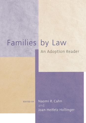 Families by Law An Adoption Reader