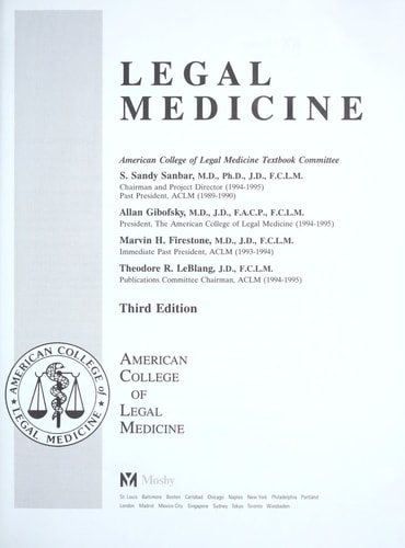Legal Medicine