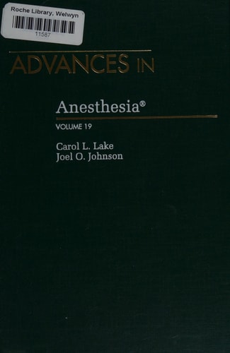 Advances in Anesthesia