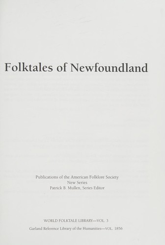 FOLKTALES OF NEWFOUND  2V (The World Folktale Library)