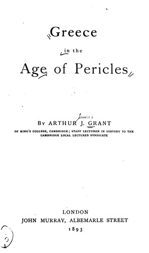Greece in the Age of Pericles