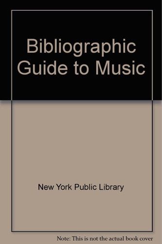Bibliographic Guide to Music 1988