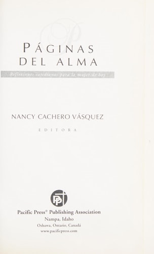 Páginas del alma reflexiones cotidianas para la mujer de hoy