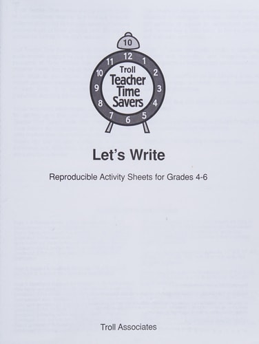Let's Write, Grades 4-6 Writing and Study Activities