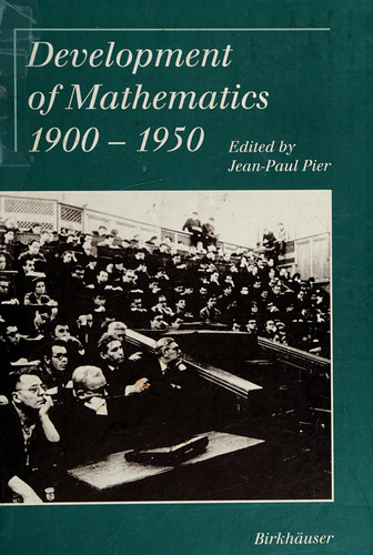 Development of Mathematics 1900-1950 (English and French Edition)