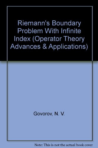Riemann's Boundary Problem with Infinite Index