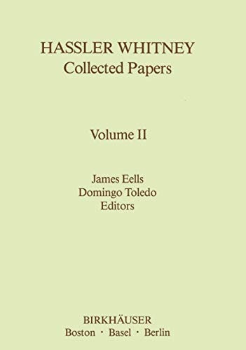 Hassler Whitney Collected Papers Vol.2