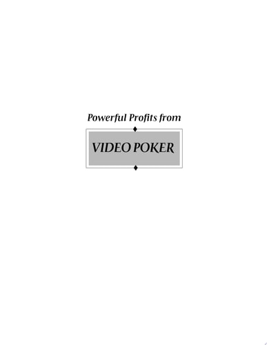 Powerful Profits From Video Poker