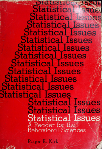 Statistical Issues: A Reader for the Behavioral Sciences