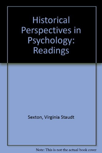 Historical perspectives in psychology: readings