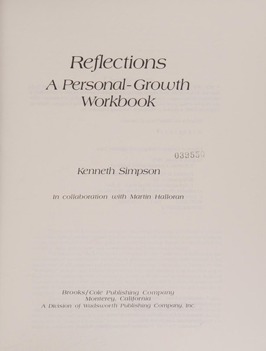 Reflections, a Personal-growth Workbook