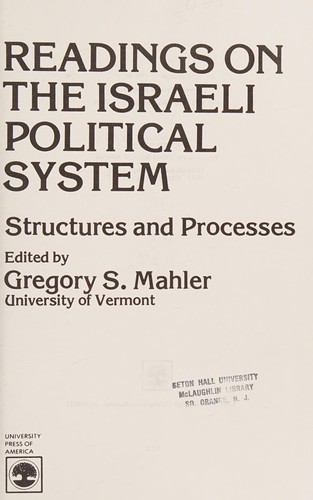 Readings on the Israeli Political System