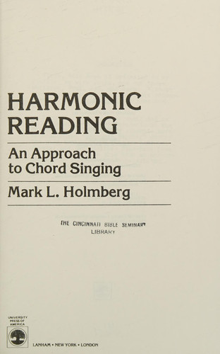 Harmonic Reading: An Approach to Chord Singing