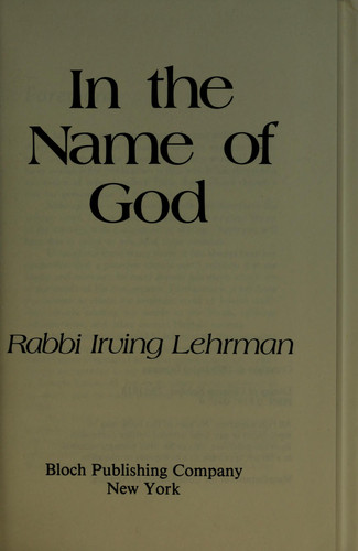 In the Name of God