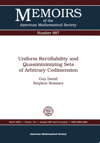 Uniform Rectifiability and Quasiminimizing Sets of Arbitrary Codimension