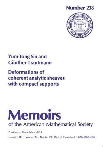 Deformations of Coherent Analytic Sheaves with Compact Supports