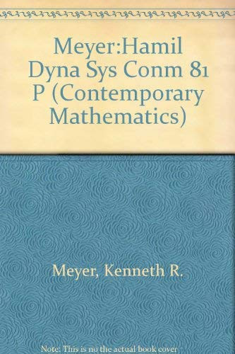 Hamiltonian Dynamical Systems: Proceedings (Contemporary Mathematics)