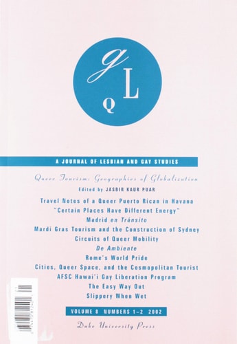 Queer Tourism Geographies of Globalization