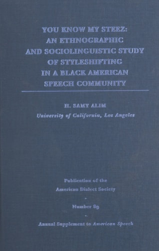 Publication of the American Dialect Society