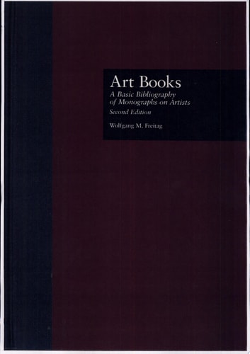 Art Books A Basic Bibliography of Monographs on Artists