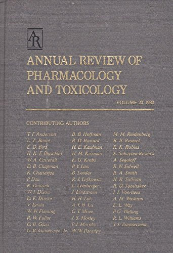 Annual Review of Pharmacology and Toxicology