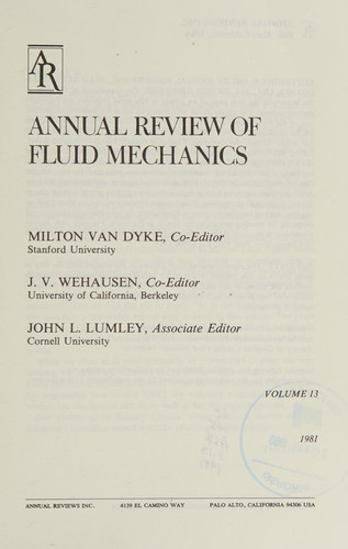 Annual Review of Fluid Mechanics, Vol. 13